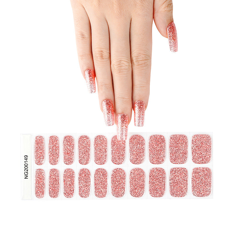 Manufacturers source light gel manicure stickers semi-cured Korean nail polish gel nail stickers half-baked manicure stickers half-baked