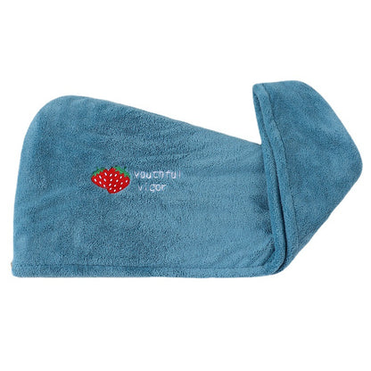 Dry hair cap female water-absorbing quick-dry wiping hair towel thickened turban long hair cute shower cap dry hair towel does not shed hair