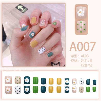 Wearable manicure pieces, removable fake nail patches, Internet celebrity manicure tools, nail art finished products, cute Internet celebrity new style