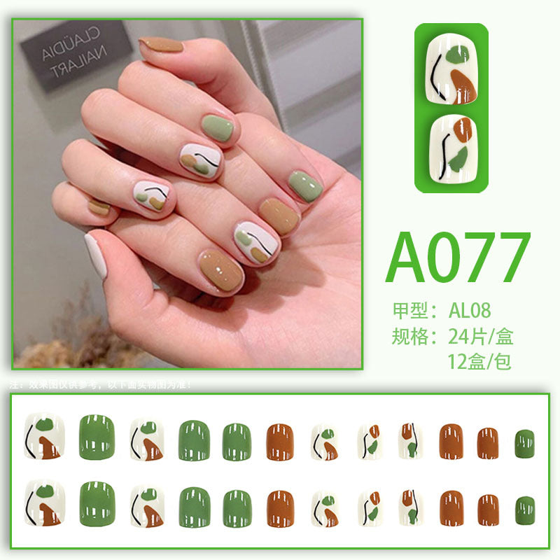 Internet celebrity new fake nails wearable nails finished nail patches nail art patches removable nail patches nail art accessories