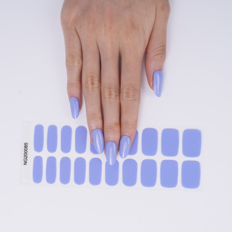 Flash cross-border gel nail stickers wholesale 20 finger phototherapy lamp nail polish gel nail stickers half-baked nail stickers wholesale