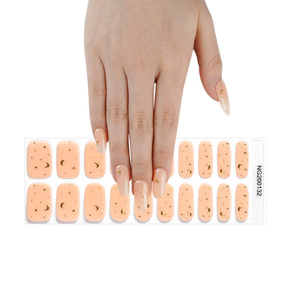 Flash cross-border gel nail stickers wholesale 20 finger phototherapy lamp nail polish gel nail stickers half-baked nail stickers wholesale