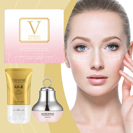 Eye and Neck Skincare Set Electric Peptide Eye Cream Lifting Neck Cream Skincare Nourishing Moisturizing Massage Treatment