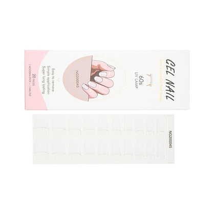 Manufacturers source light gel manicure stickers semi-cured Korean nail polish gel nail stickers half-baked manicure stickers half-baked