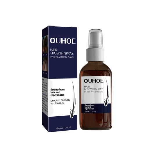 OUHOE Hair Growth Spray Strengthens dense hair, moisturizes scalp, and nourishes damaged hair. Hair Growth Spray