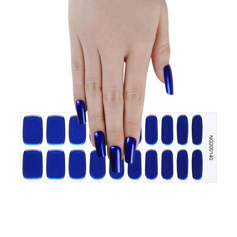 Flash cross-border gel nail stickers wholesale 20 finger phototherapy lamp nail polish gel nail stickers half-baked nail stickers wholesale