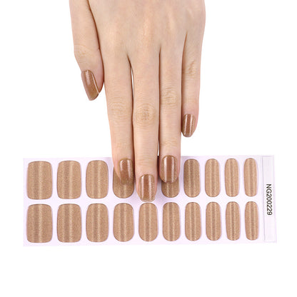 Flash cross-border gel nail stickers wholesale 20 finger phototherapy lamp nail polish gel nail stickers half-baked nail stickers wholesale