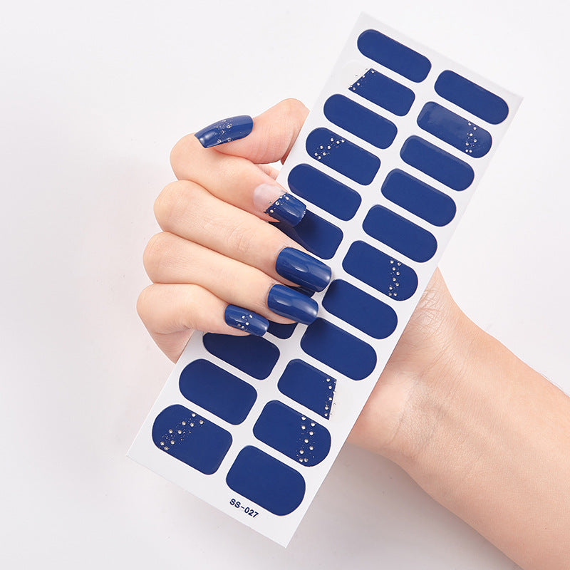 Cross-border nail stickers full of finished nails nail stickers 22 small stickers professional nail decals manufacturers in stock