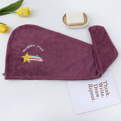 Dry hair cap female water-absorbing quick-dry wiping hair towel thickened turban long hair cute shower cap dry hair towel does not shed hair