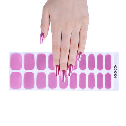 Flash cross-border gel nail stickers wholesale 20 finger phototherapy lamp nail polish gel nail stickers half-baked nail stickers wholesale