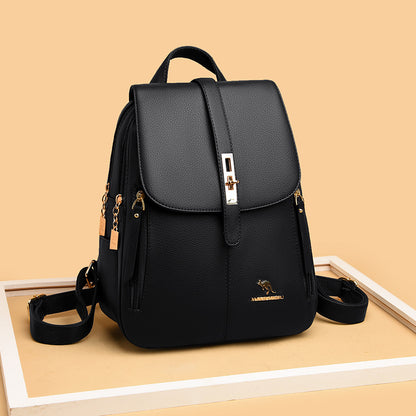 Manufacturers wholesale backpack women's 2022 new women's bag trendy fashion soft leather mommy casual large-capacity backpack