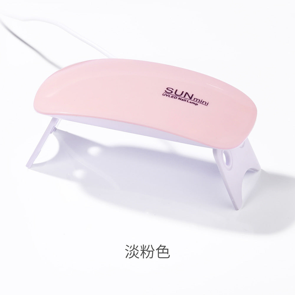 Nail art mouse light mini phototherapy machine nail polish glue dryer LED portable baking light therapy lamp wholesale