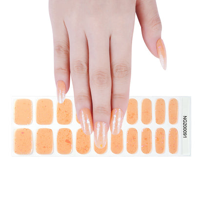 Manufacturers source light gel manicure stickers semi-cured Korean nail polish gel nail stickers half-baked manicure stickers half-baked