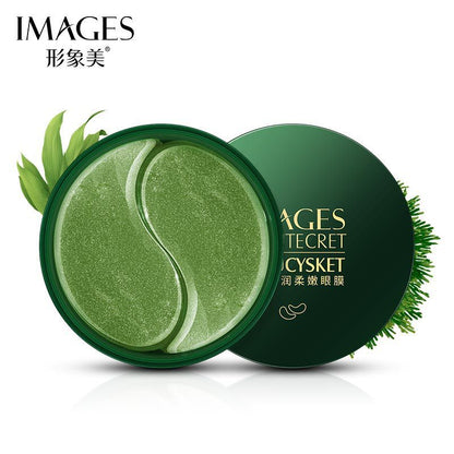 Image beauty gold eye mask patch to fade dark circles and eye lines, seaweed green eye mask, hydrating and moisturizing eye patch skin care products