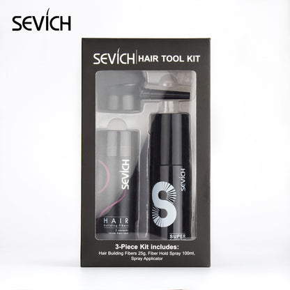 sevich Hair Fiber Bottle 25g Disposable Fast Thick Hair Plant Thick Hair Fiber Powder Set