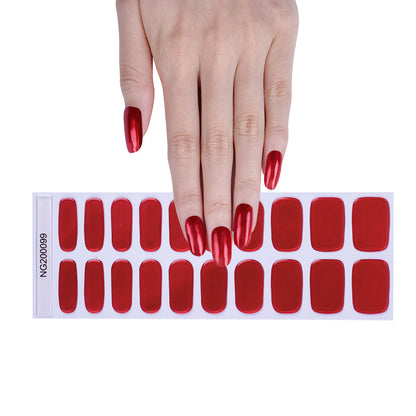 Flash cross-border gel nail stickers wholesale 20 finger phototherapy lamp nail polish gel nail stickers half-baked nail stickers wholesale