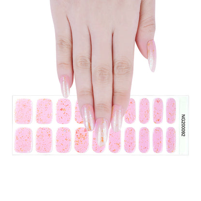 Manufacturers source light gel manicure stickers semi-cured Korean nail polish gel nail stickers half-baked manicure stickers half-baked