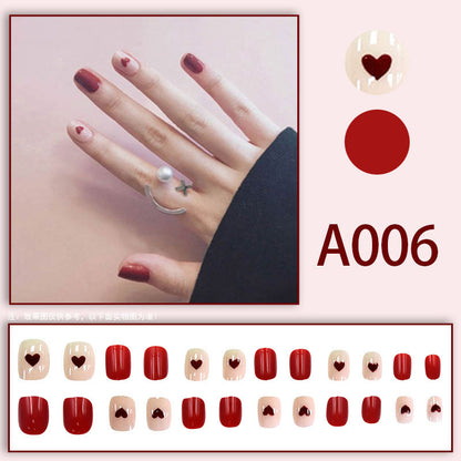 Wearable manicure pieces, removable fake nail patches, Internet celebrity manicure tools, nail art finished products, cute Internet celebrity new style