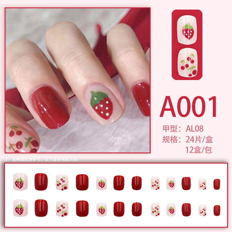 Wearable manicure pieces, removable fake nail patches, Internet celebrity manicure tools, nail art finished products, cute Internet celebrity new style