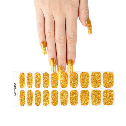 Flash cross-border gel nail stickers wholesale 20 finger phototherapy lamp nail polish gel nail stickers half-baked nail stickers wholesale