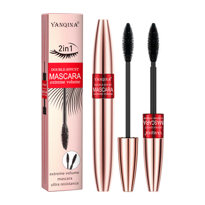 YANQINA Yanqina dual-effect two-in-one long mascara waterproof, naturally thick and curling without smudging makeup