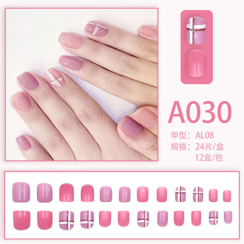 Wearable manicure pieces, removable fake nail patches, Internet celebrity manicure tools, nail art finished products, cute Internet celebrity new style