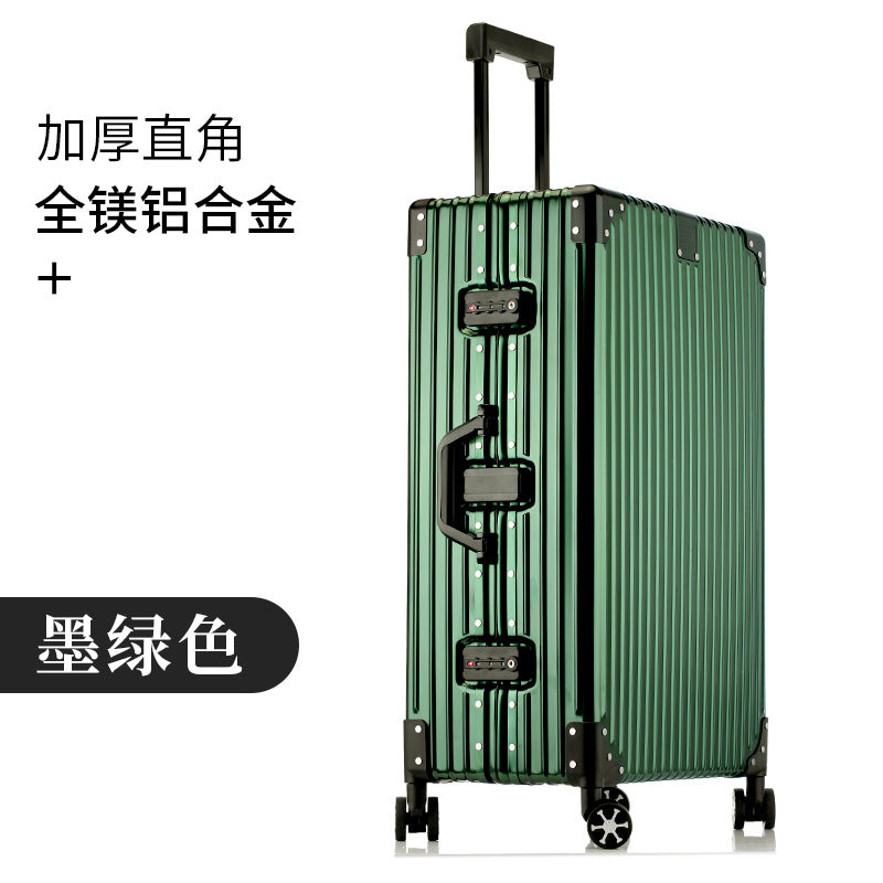 All-aluminum magnesium suitcase aluminum frame trolley suitcase password box 20 inch cabin suitcase 24 high value one piece drop shipping