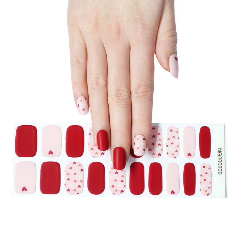 Flash cross-border gel nail stickers wholesale 20 finger phototherapy lamp nail polish gel nail stickers half-baked nail stickers wholesale