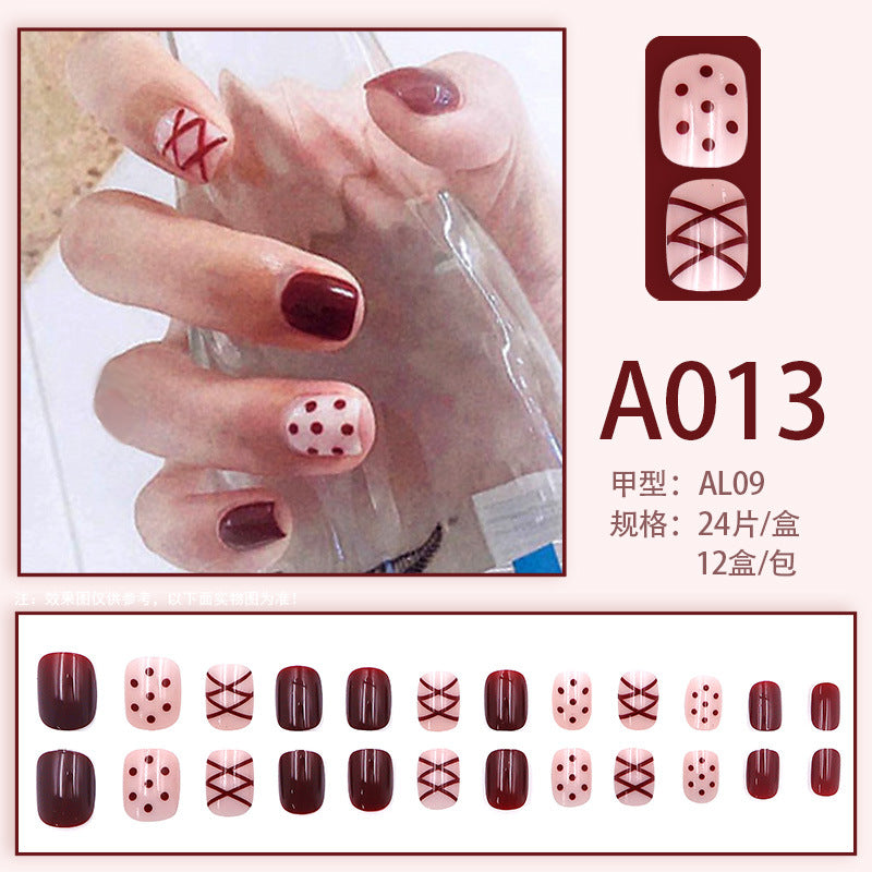 Wearable manicure pieces, removable fake nail patches, Internet celebrity manicure tools, nail art finished products, cute Internet celebrity new style