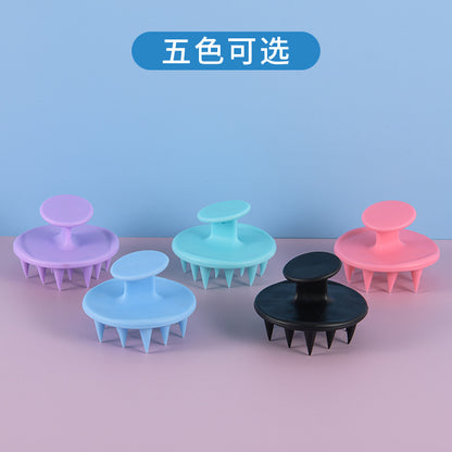 Massage Silicone Shampoo Brush Scalp Cleaning Hair Shampoo Comb Head Massage Soft Shampoo Hair Care Brush Spot