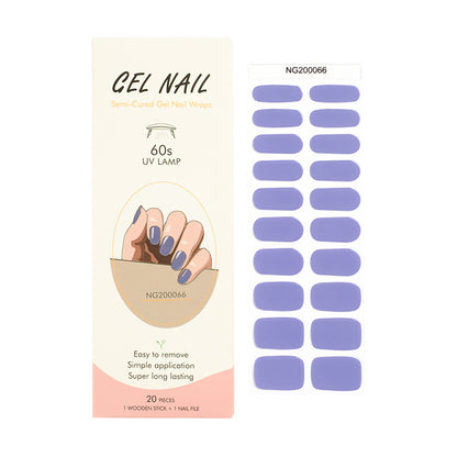 Manufacturers source light gel manicure stickers semi-cured Korean nail polish gel nail stickers half-baked manicure stickers half-baked