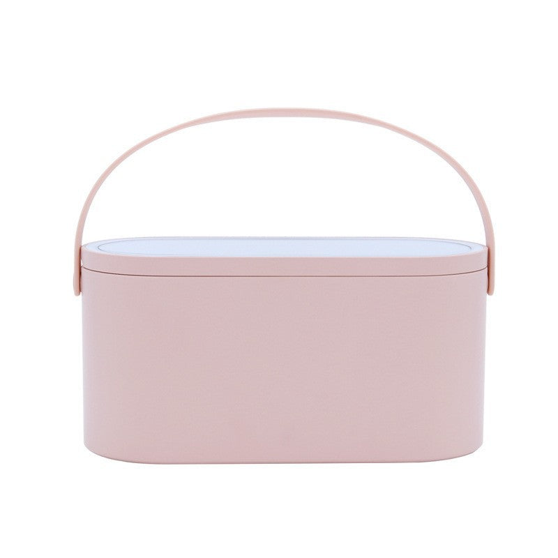 LED light storage box multifunctional vanity mirror beauty supplement light beauty makeup mirror European style ins style portable wholesale