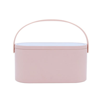 LED light storage box multifunctional vanity mirror beauty supplement light beauty makeup mirror European style ins style portable wholesale