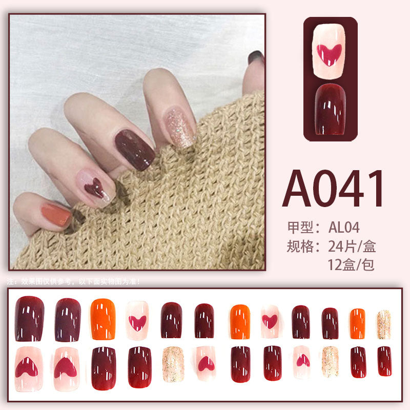 Internet celebrity new fake nails wearable nails finished nail patches nail art patches removable nail patches nail art accessories