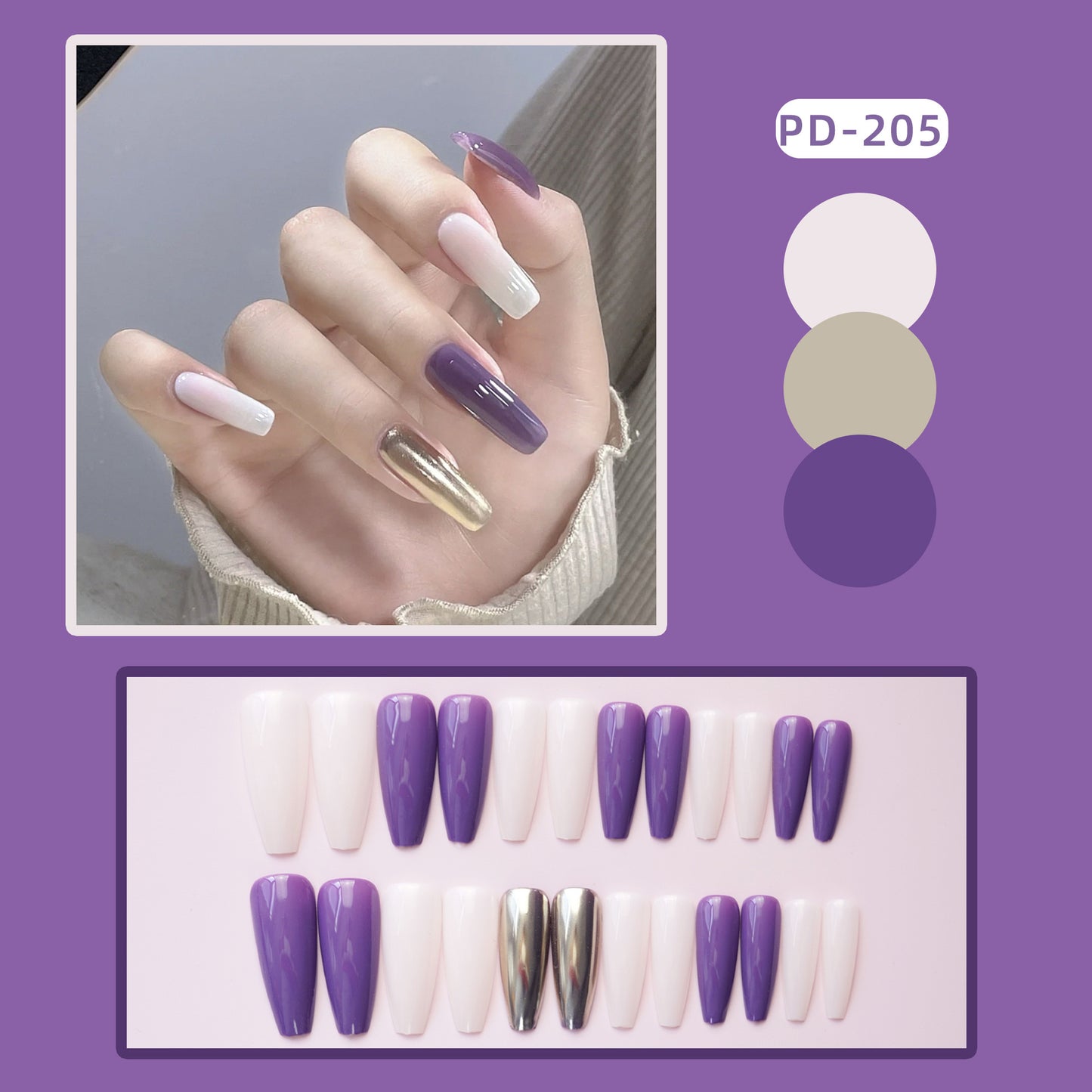 PD201-240 (with 5 tools) fake nail