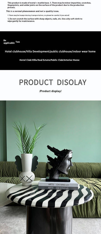 Modern Light Luxury Building Wind Incomplete Head Portrait Decoration Office Desk Surface Panel Soft Decoration