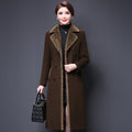 Middle-aged Women's Wool Coat Woolen Coat