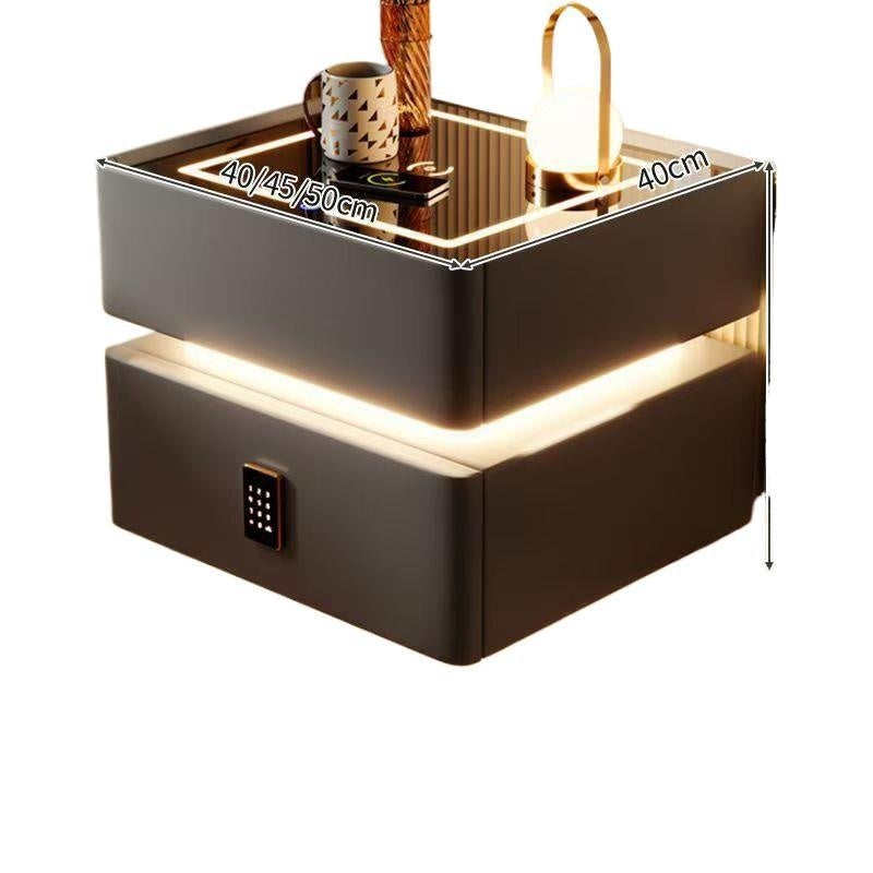Light Luxury Multi-function Wireless Charging Bluetooth Smart Bed Cabinet Smart