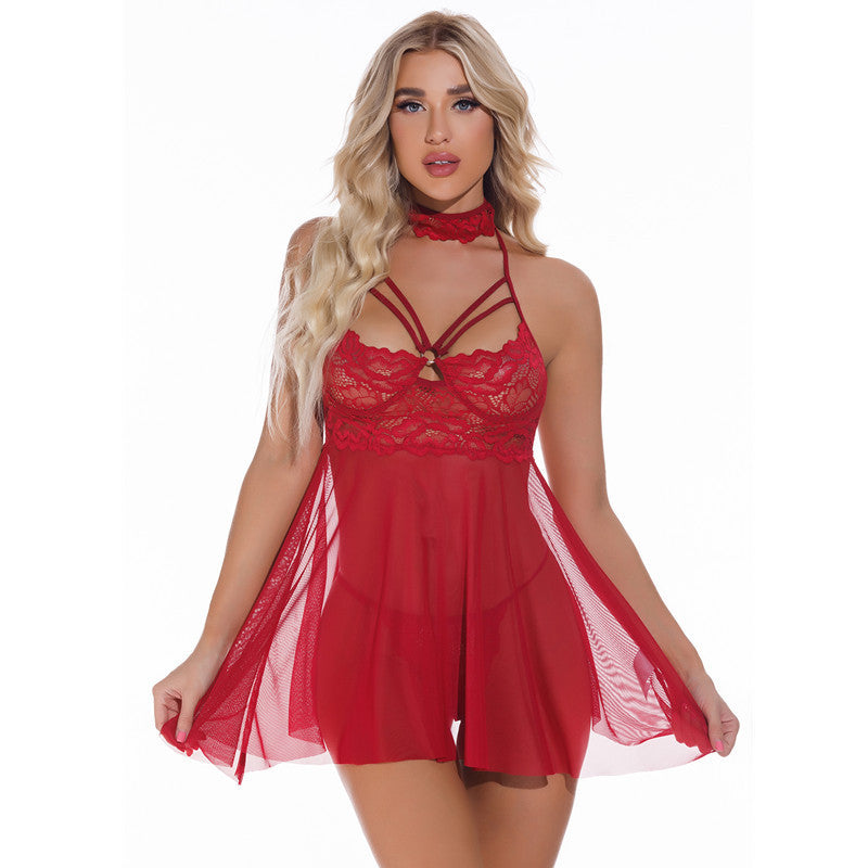 Sexy Lingerie New Strap Nightdress