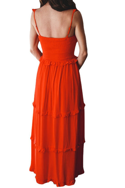 Women's Fashion Solid Color Temperament Camisole Dress