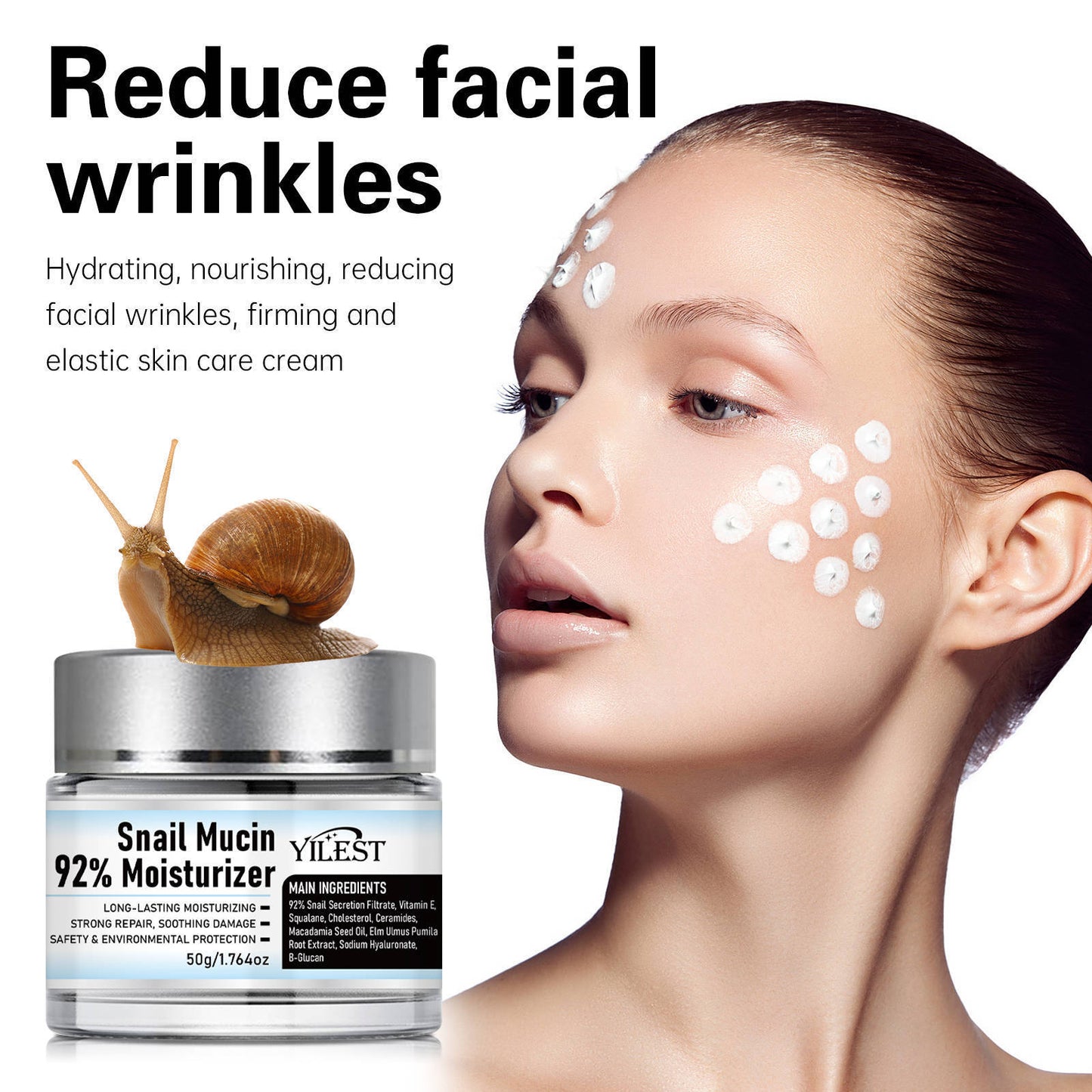 Snail Mucin Moisturizing Cream 50g