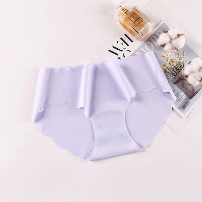 Ice Silk Traceless Girl Underwear Solid Color