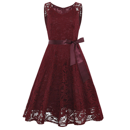 Women's Clothing V-neck Lace Dress