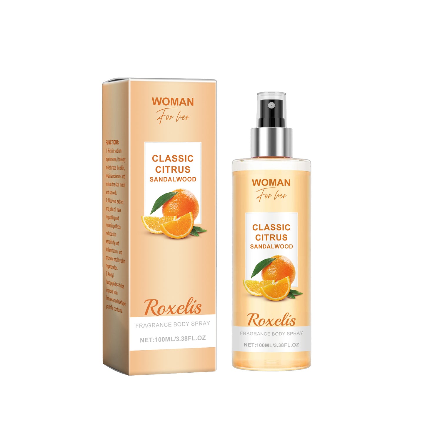 Classic Citrus Sandalwood Fragrance Body Spray