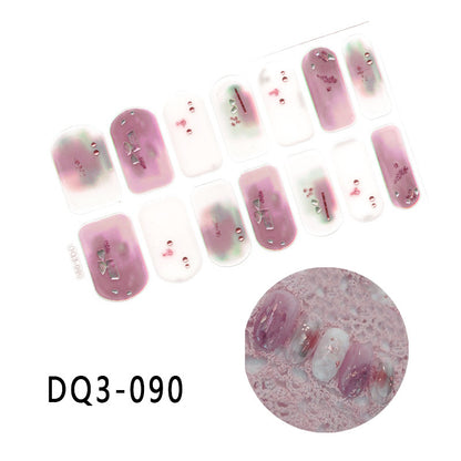 Gilding  Diamond Tearable Nail Sticker Color Gradient