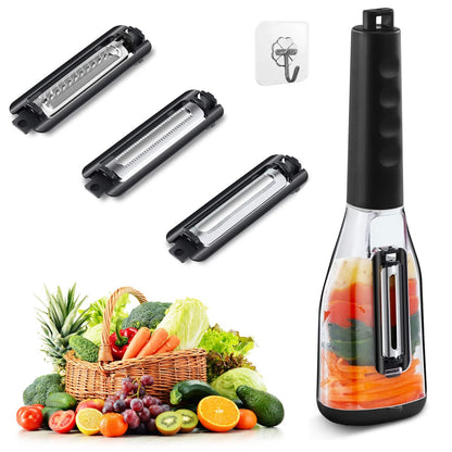 Multifunctional Storage Type Peeling Knife Peeling Knife With Storage Tube Peeler Peeling Kitchen Supplies Household Peeling Knife