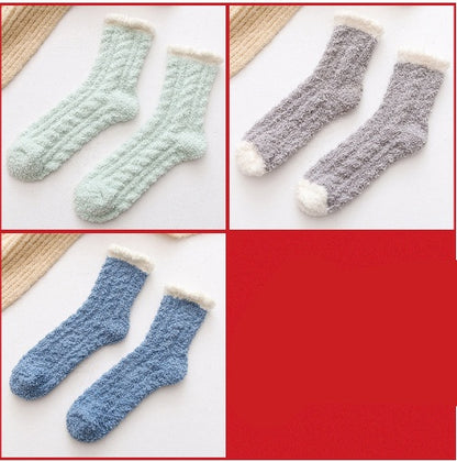 Women Thermal Fluffy Socks Autumn Winter Warm Socks