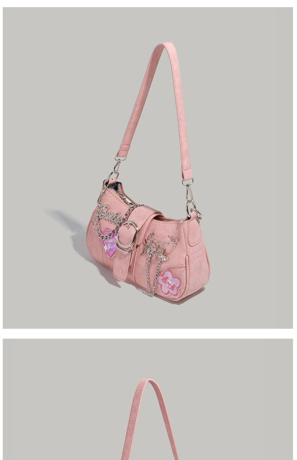 New Special-interest Design Laser Love Underarm Y2g Crossbody Bag