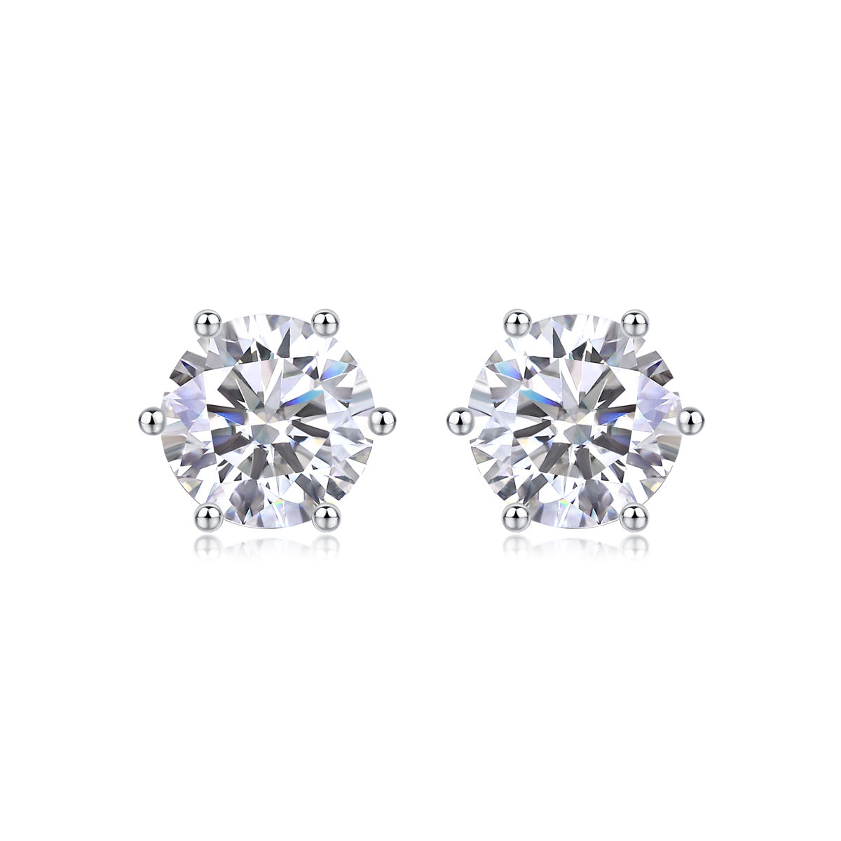 Years Quiet Good Luxury Fashion Diamond Earrings Stud Mosan Diamond Silver Jewelry