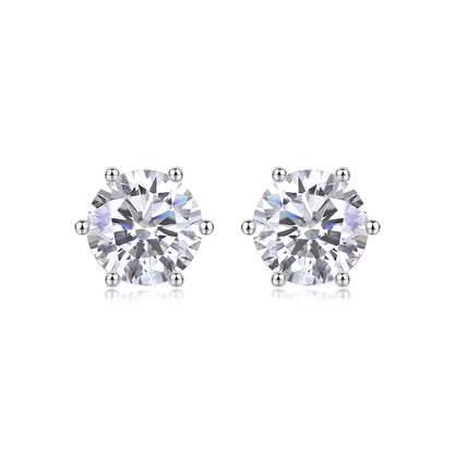 Years Quiet Good Luxury Fashion Diamond Earrings Stud Mosan Diamond Silver Jewelry